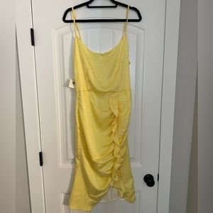 Adorable Yellow MIDI Dress